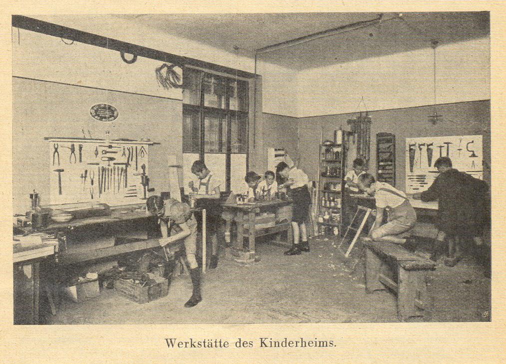 Werkstätte im Kinderheim des Settlement (ca. 1929)