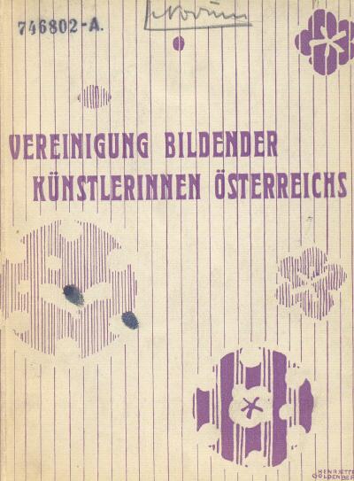 Katalog der dritten Ausstellung der VBKÖ 1911 (Umschlag)