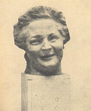 "Lachendes Mädchen", Skulptur von Theresa Feodorowna Ries