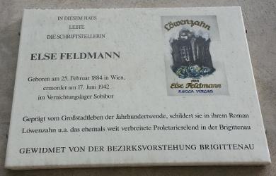 Gedenktafel in der Staudingergasse 9, 1200 Wien