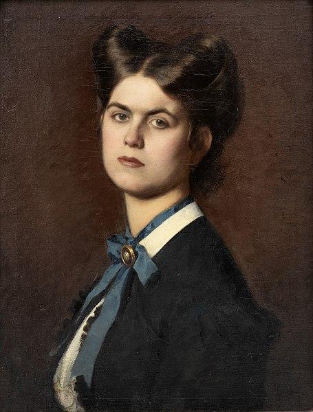 Marie Müller, die Schwester des Künstlers, 1866