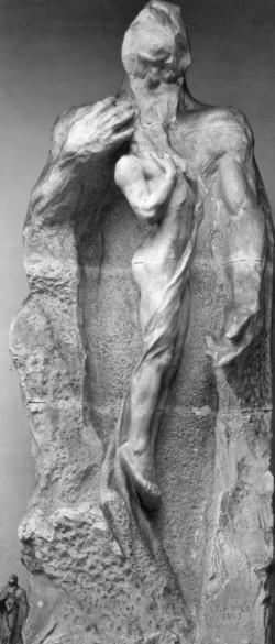 Skulptur von Teresa Feodorowna Ries aus 1903 für ein Grabmal am Wiener Zentralfriedhof (vor 1944)